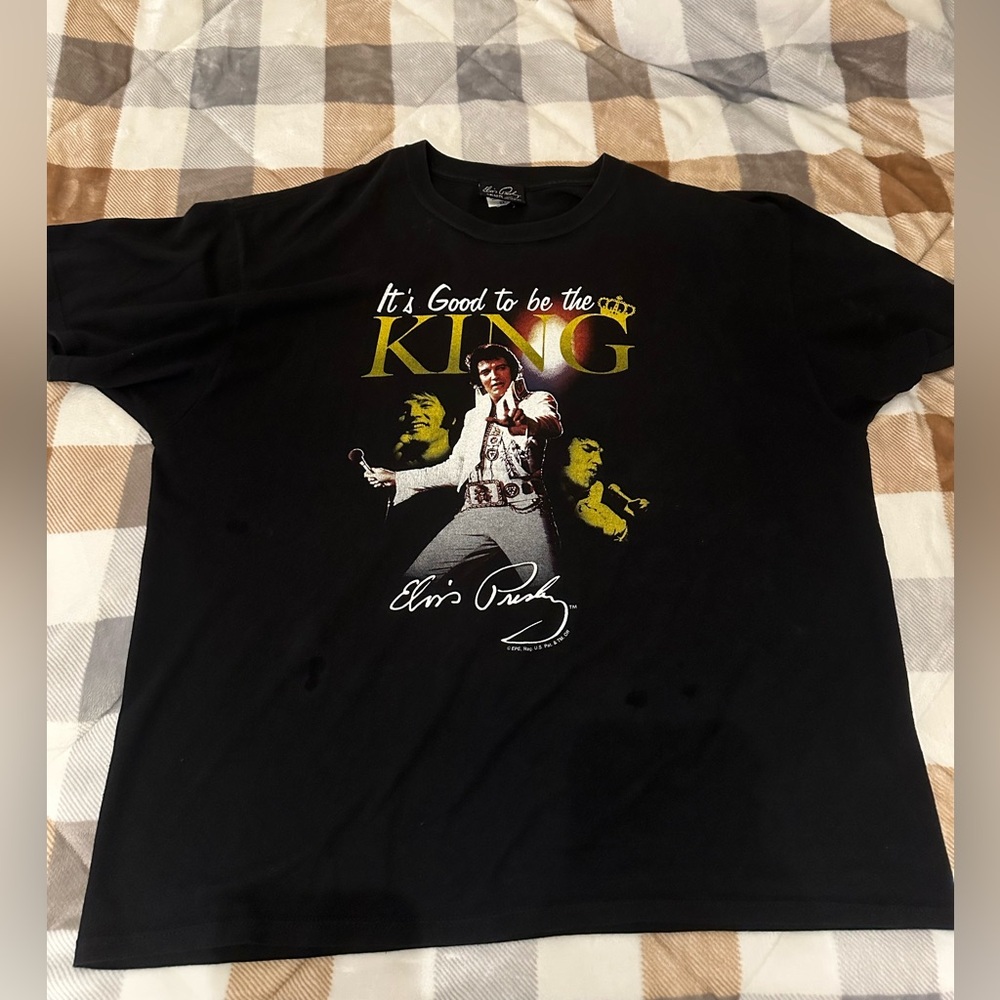 Elvis Presley Black Graphic T-Shirt